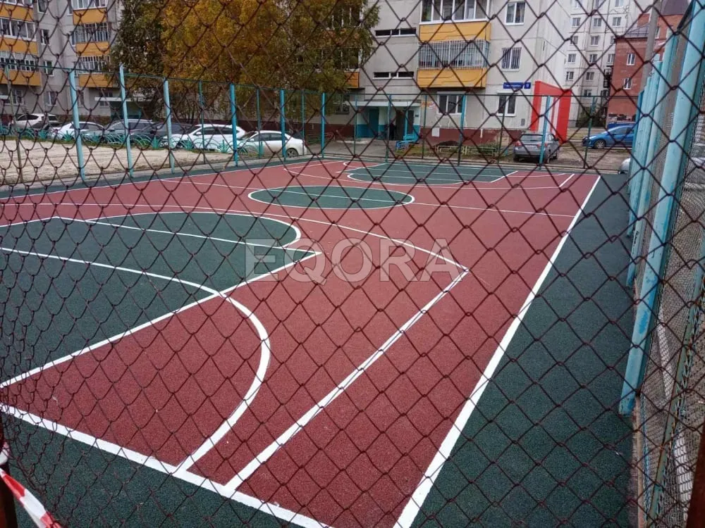 Резиновые покрытия из крошки для спортивных площадок в Упоровом
